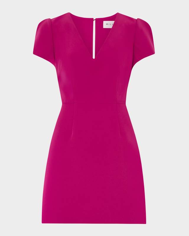 Atalie A-Line Cady Mini Dress
